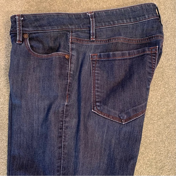 Loft Jeans ~ Tall 29/8 ~ Curvy, Skinny ~ Dark Wash Blue ~Sophisticated Cowboy - Picture 3 of 6